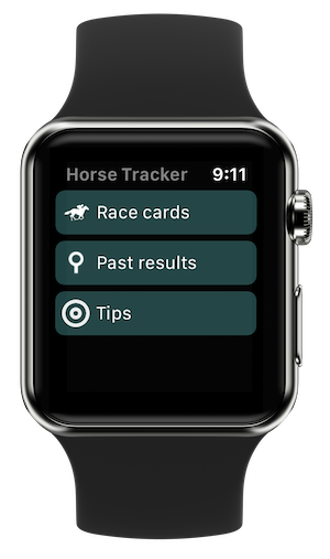 Horse races tracker UK & IRE Apple Watch